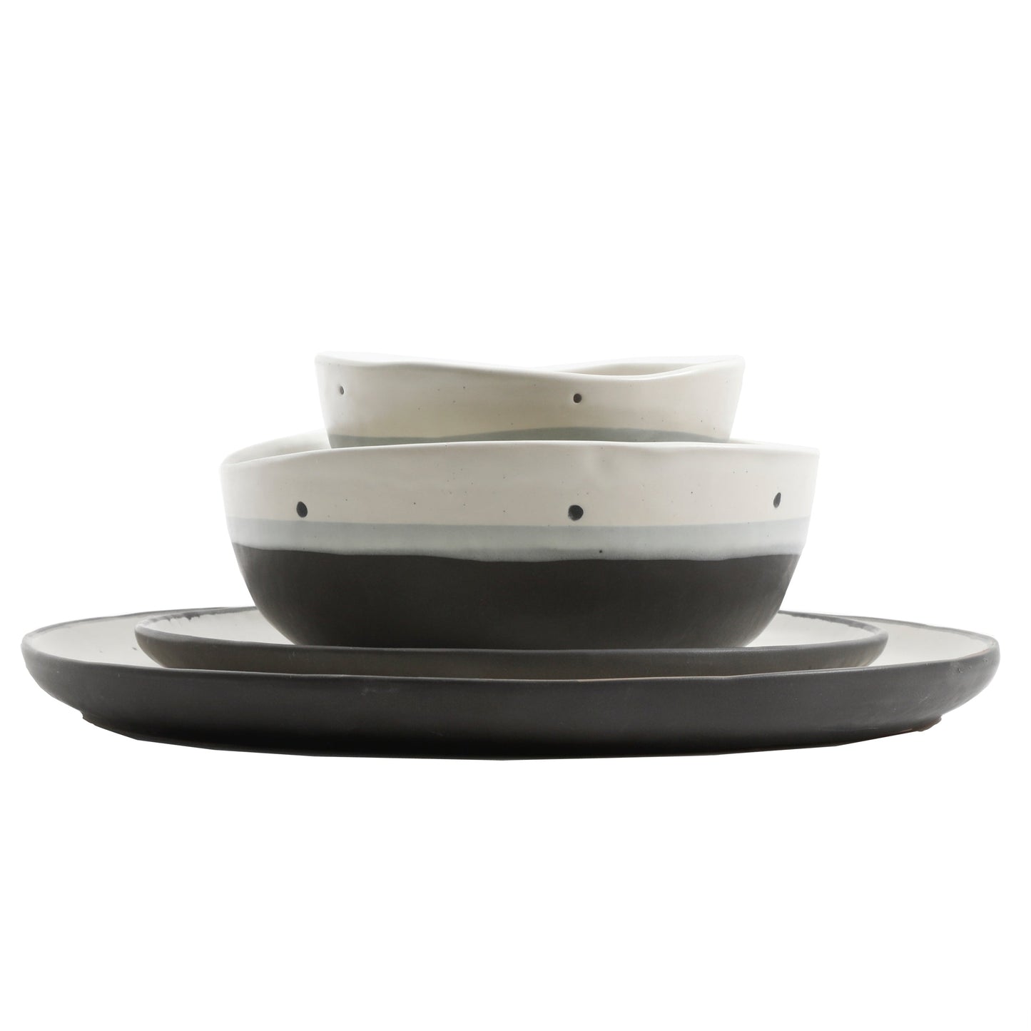 Gibson Elite Rhinebeck 16-Piece Double Bowl Reactive Stoneware Dinnerware Set