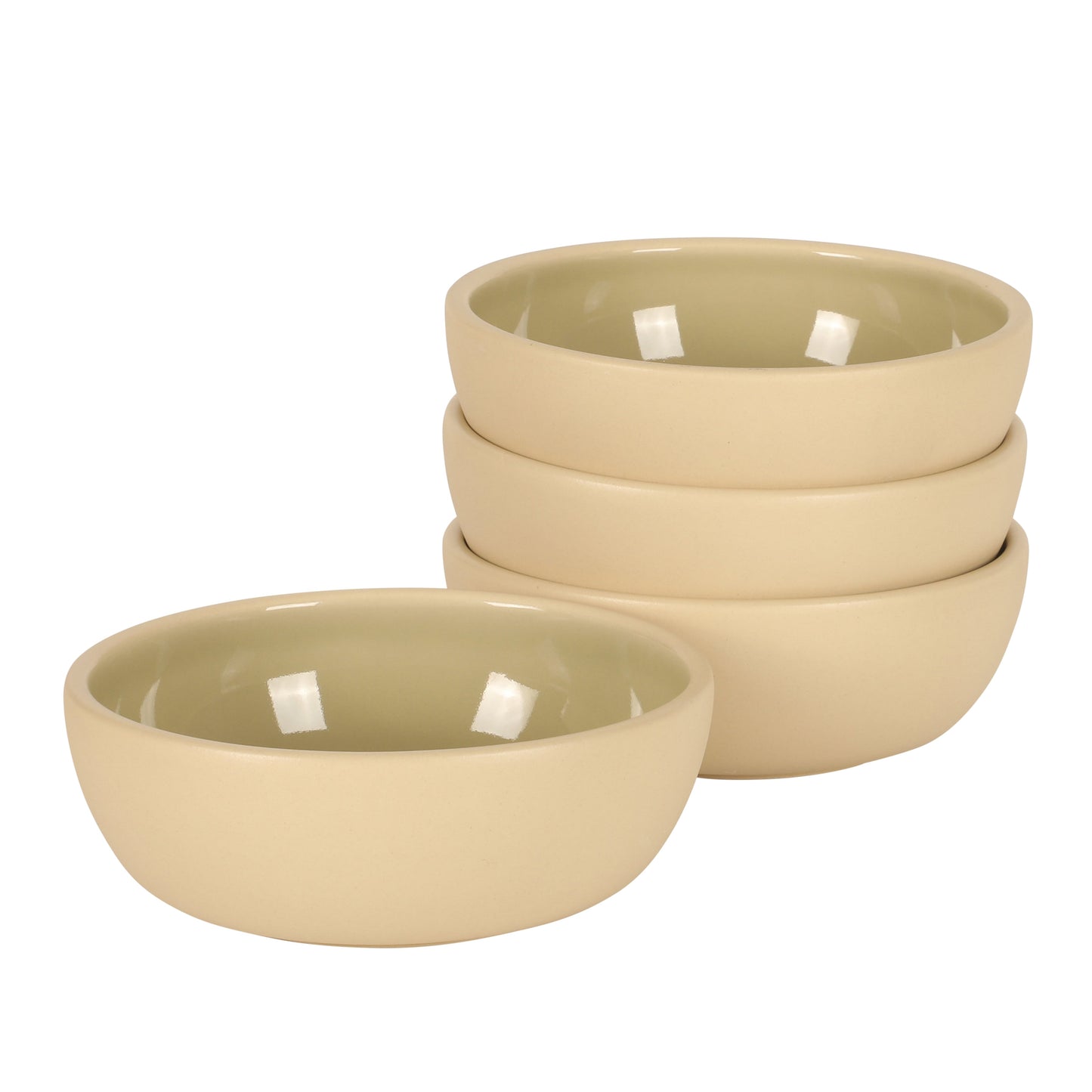 Gibson Elite - Made in Portugal - Port Gaia 4 Piece Cereal Bowl Set, 6.2” Stoneware Bowls, Reactive Glaze Finish, Soup, Dessert & Snack Bowls, Microwave & Dishwasher Safe