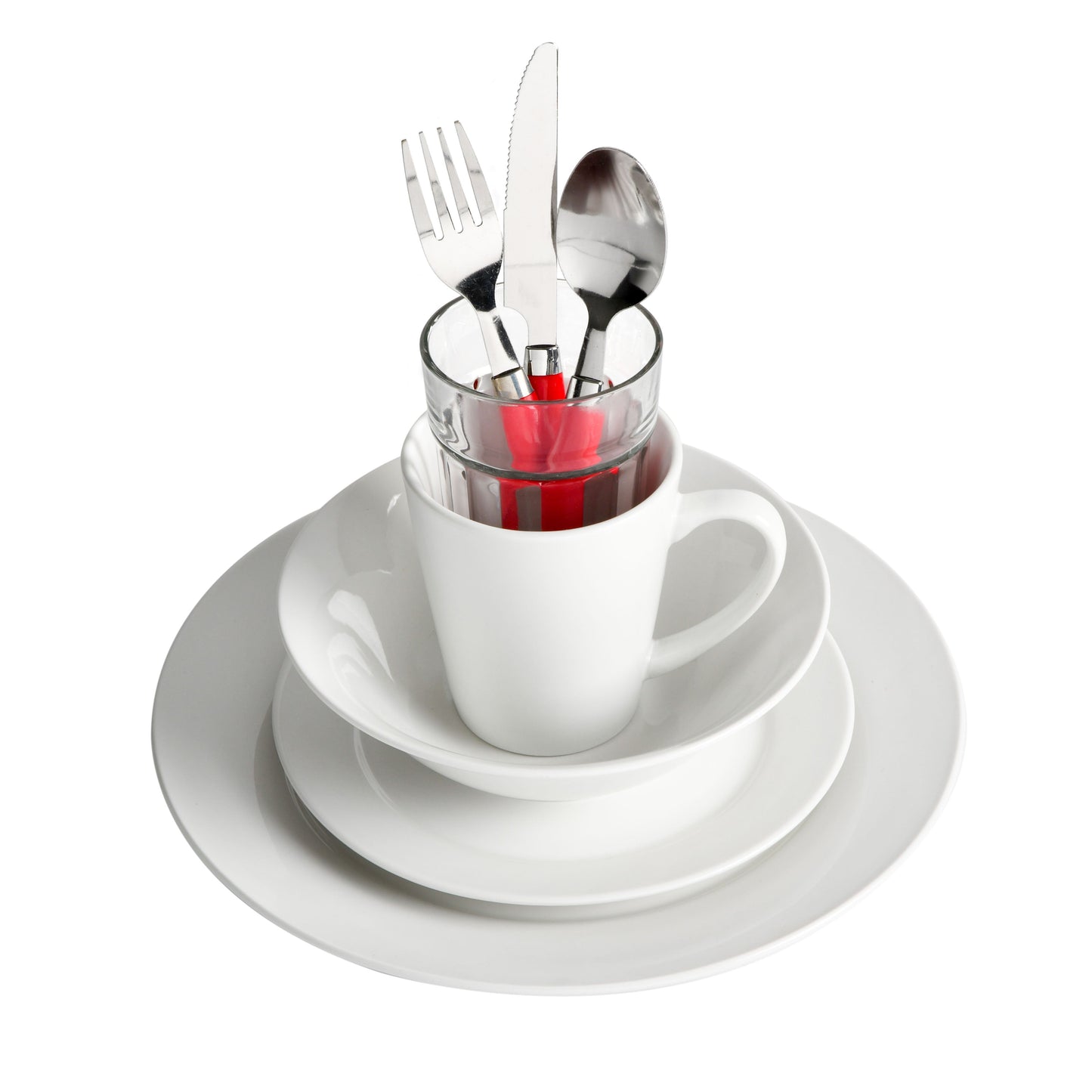 Gibson Home Regal White II 32-Piece Dinnerware Combo Set