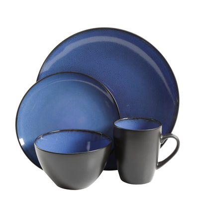 Gibson Elite Soho Lounge Round 16-Piece Reactive Stoneware Dinnerware Set