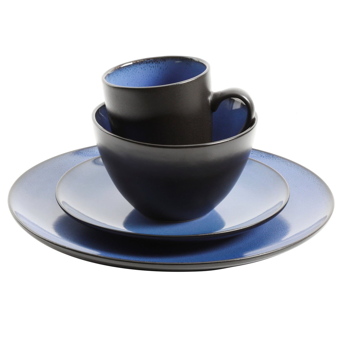Gibson Elite Soho Lounge Round 16-Piece Reactive Stoneware Dinnerware Set