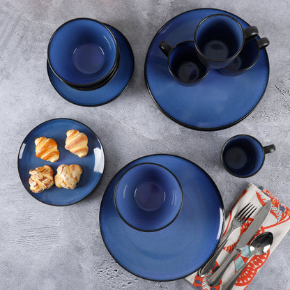 Gibson Elite Soho Lounge Round 16-Piece Reactive Stoneware Dinnerware Set