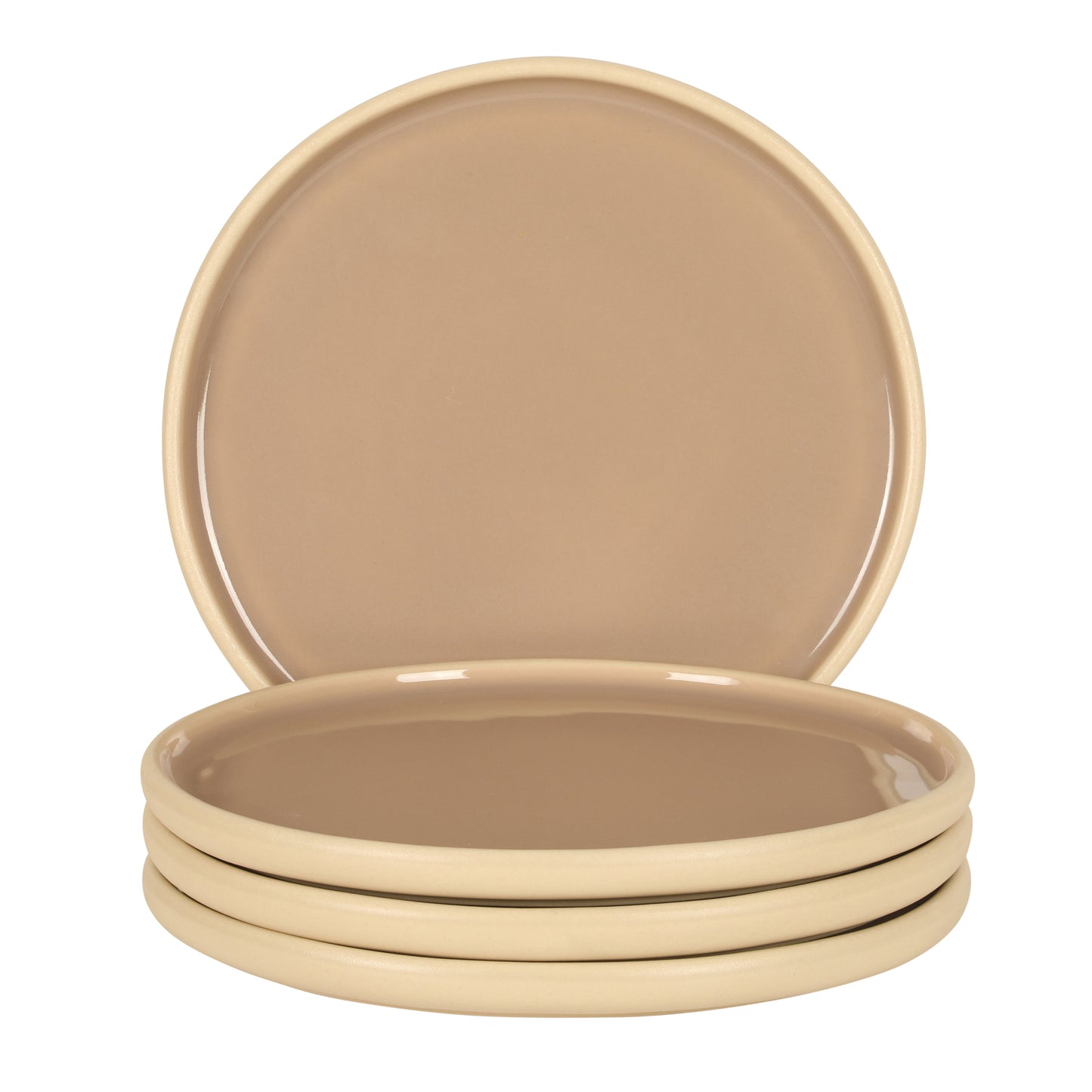 Gibson Elite - Made in Portugal - Port Gaia 10.2 Inch Dinner Plates Set of 4 - Reactive Glaze Dish Set