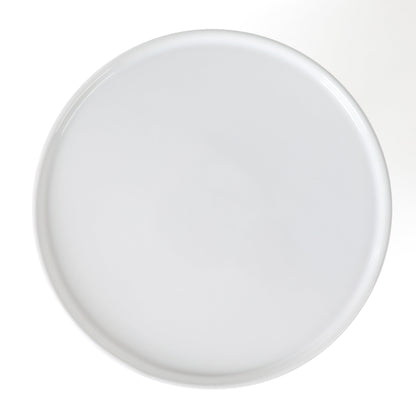Martha Stewart Patterson 10" x 5.1" White Round Stoneware Cake Stand