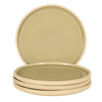 Gibson Elite - Made in Portugal - Port Gaia 10.2 Inch Dinner Plates Set of 4 - Reactive Glaze Dish Set