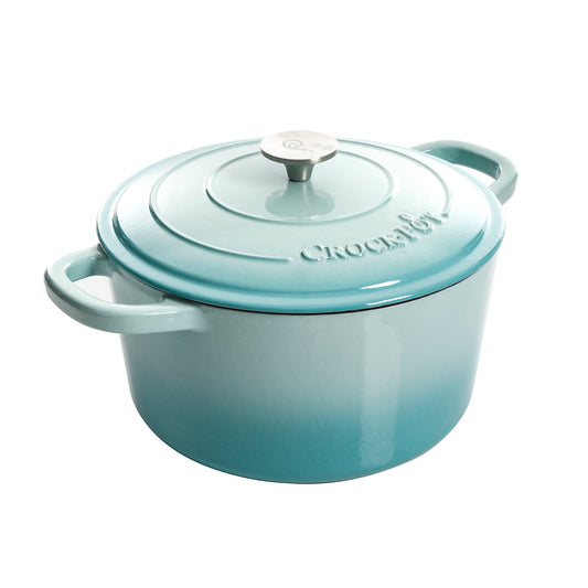 Crock Pot Artisan 7-Quart Round Enameled Cast Iron Dutch Oven