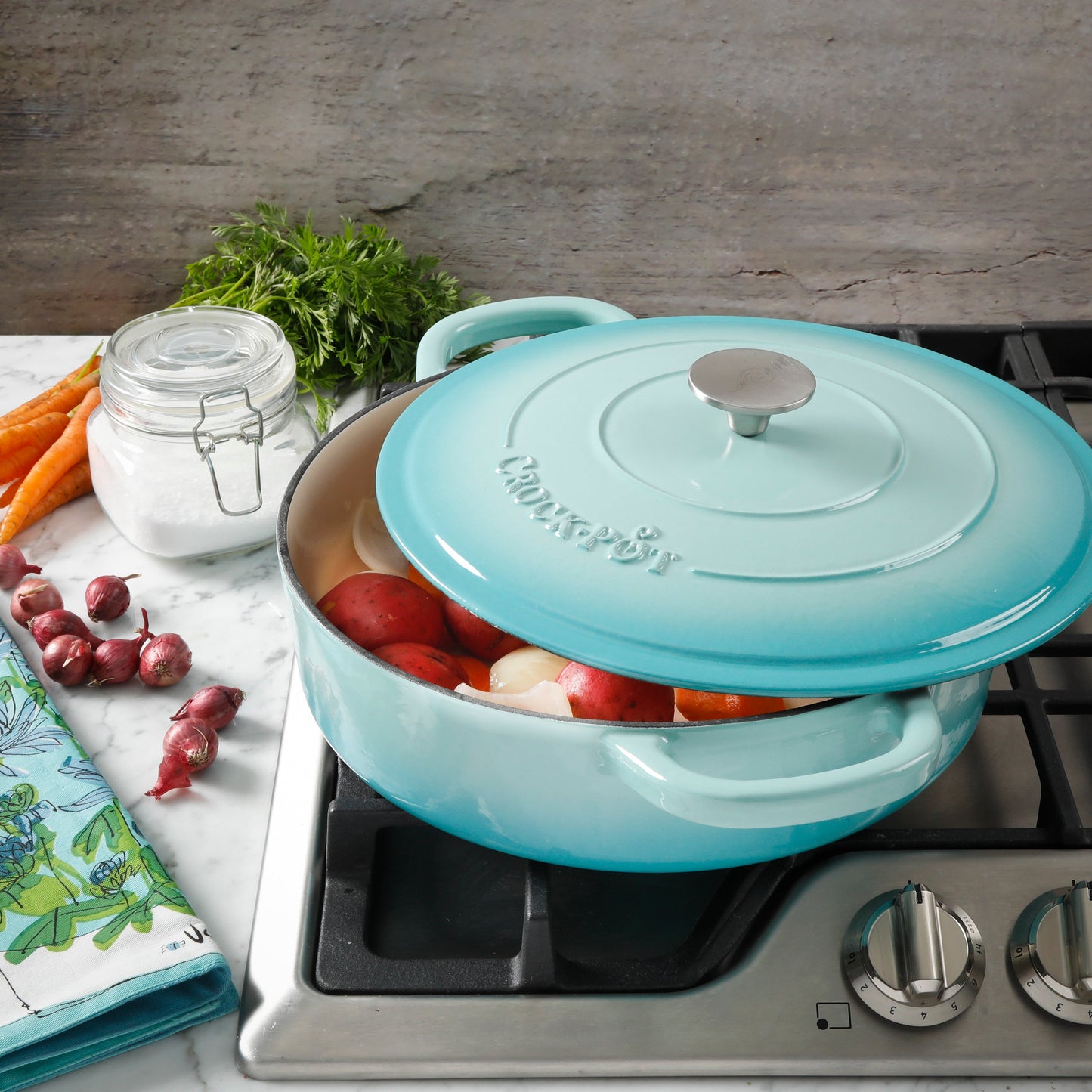 Crock Pot Artisan 5-Quart Enameled Cast Iron Braiser
