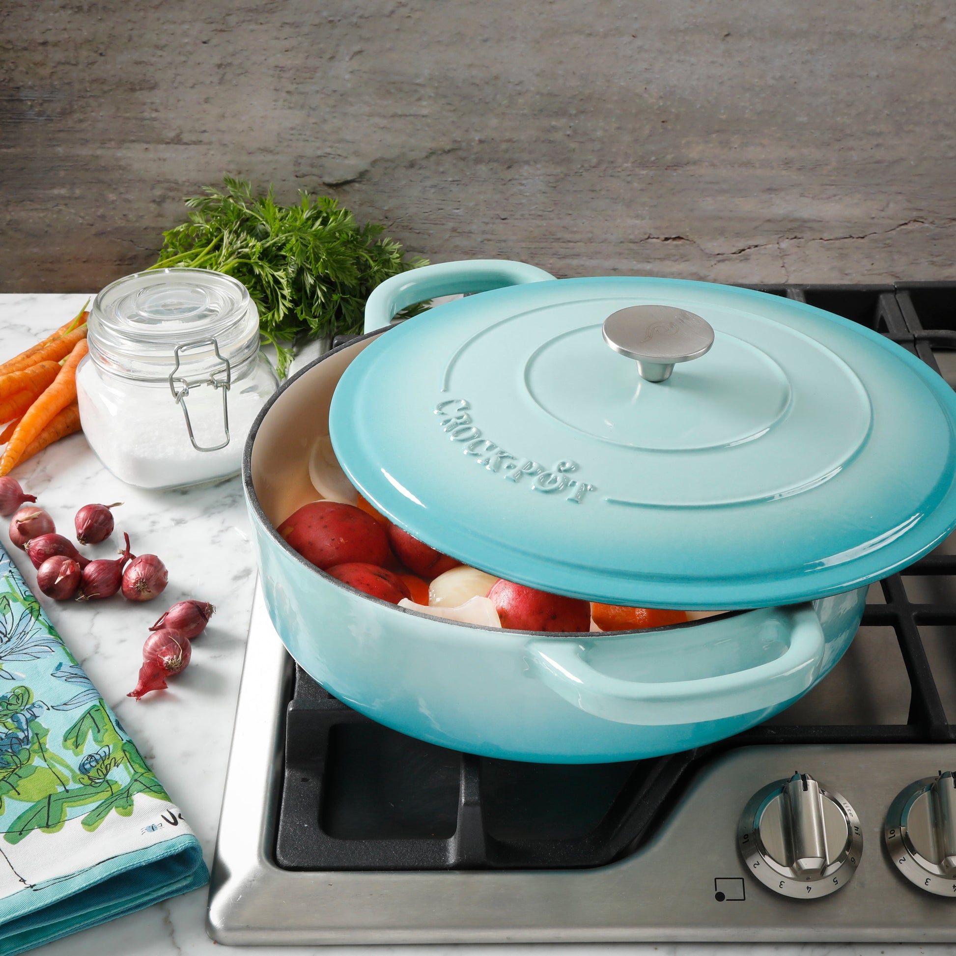 Crock Pot Artisan 5-Quart Enameled Cast Iron Braiser