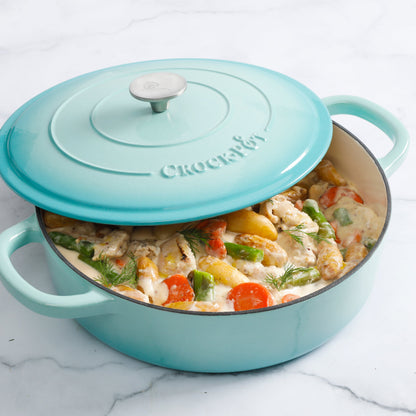 Crock Pot Artisan 5-Quart Enameled Cast Iron Braiser