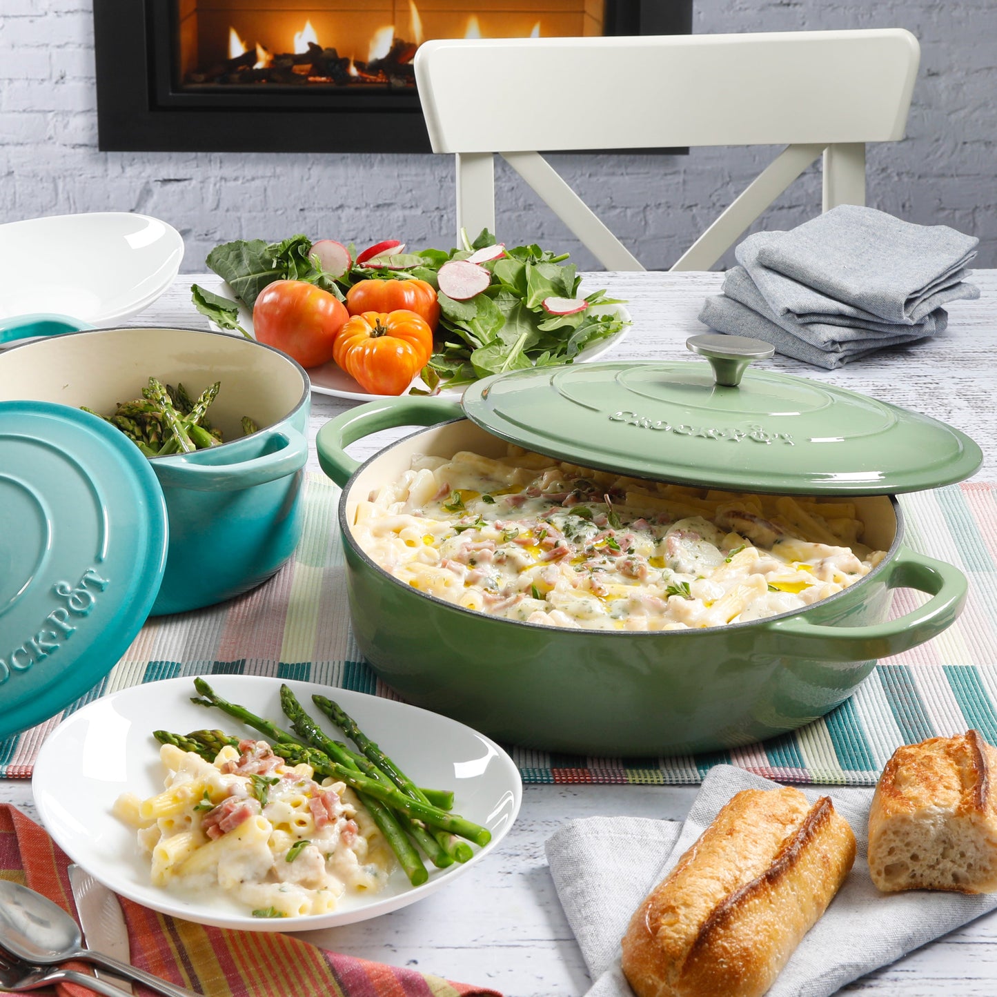 Crock Pot Artisan 5-Quart Enameled Cast Iron Braiser