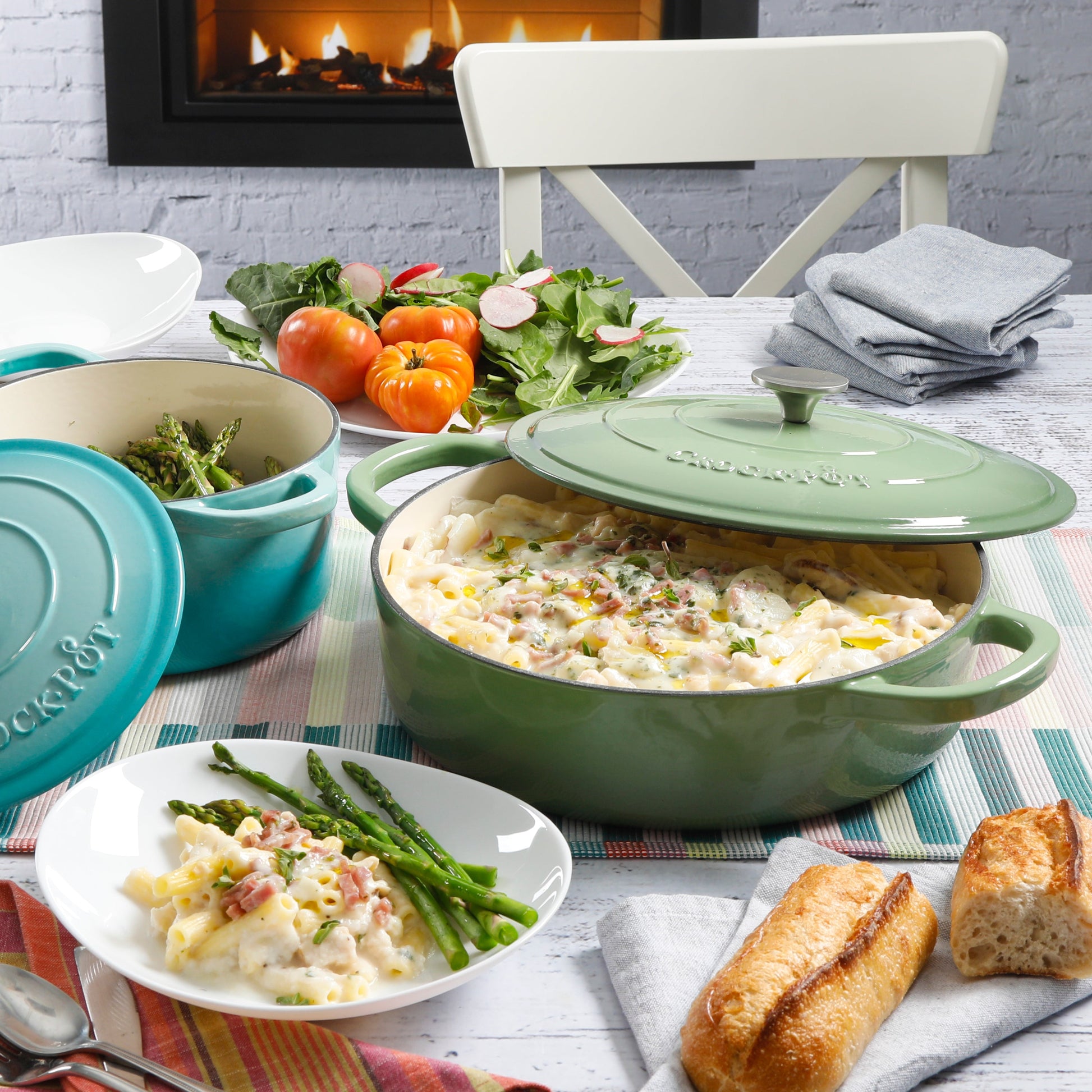 Crock Pot Artisan 5-Quart Enameled Cast Iron Braiser