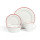 White w/ Red Rim