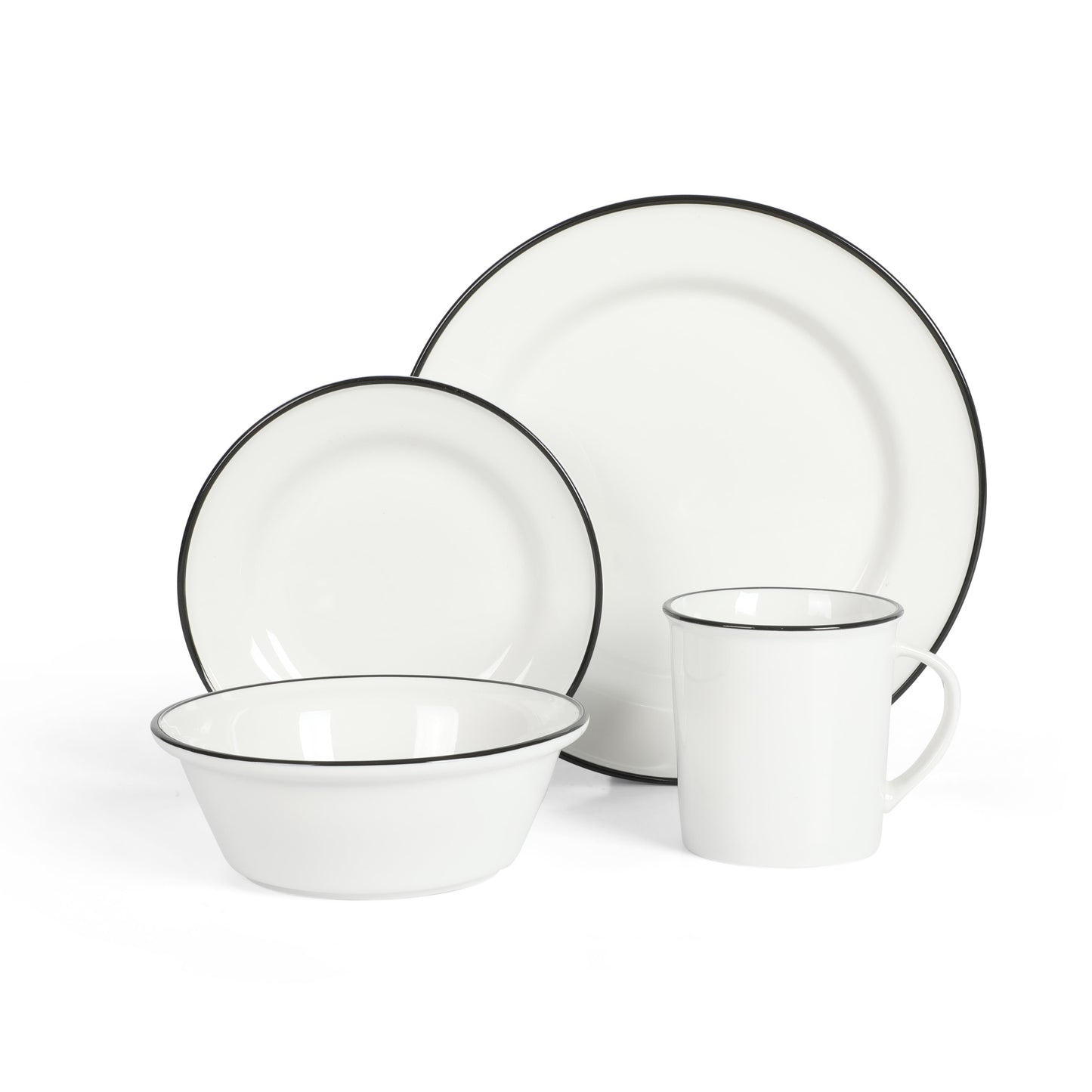 Martha Stewart Cliffield 16-Piece Porcelain Dinnerware Set