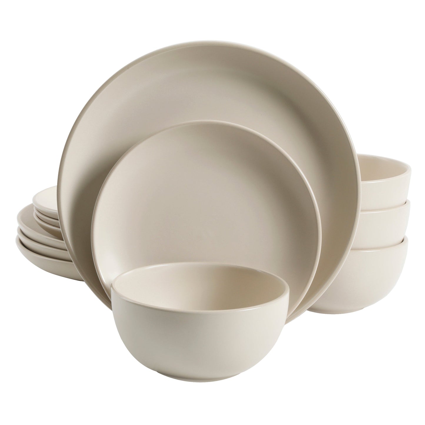 Gibson Home Rockaway 12-Piece Stoneware Dinnerware Set