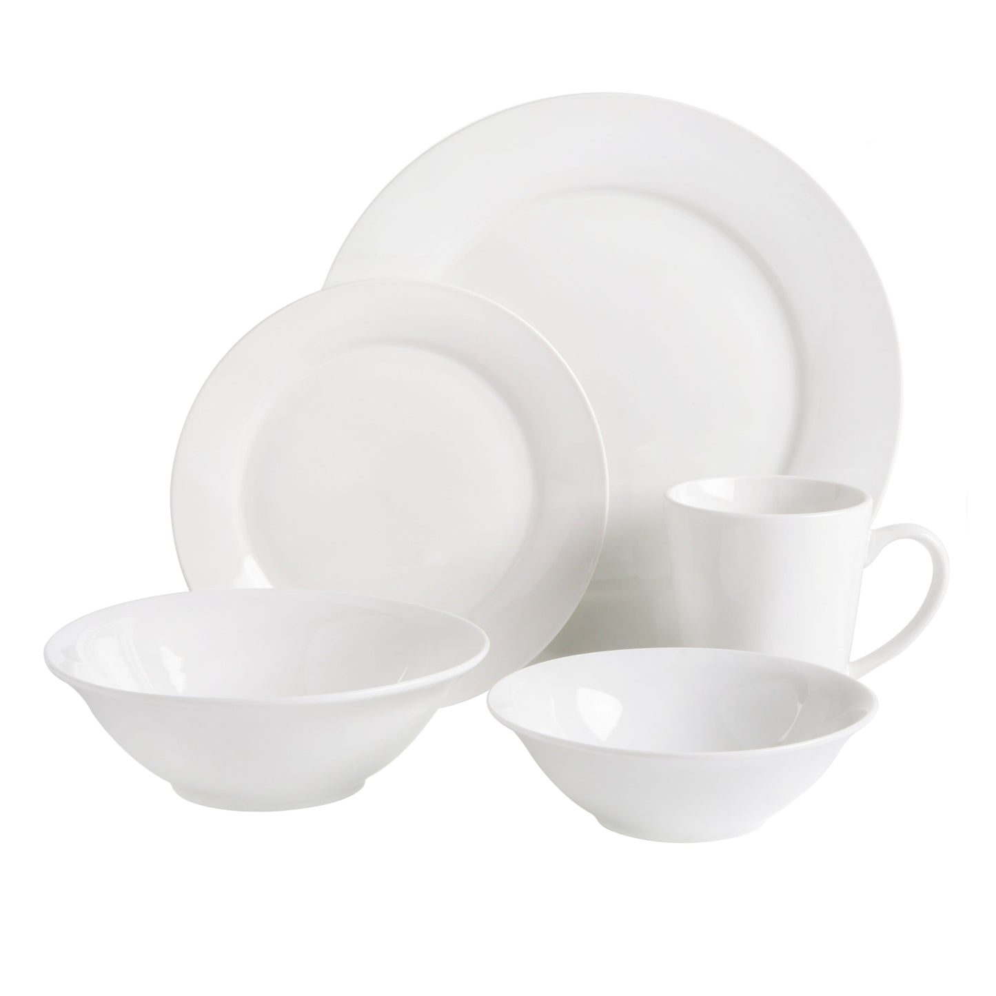 Gibson Home Everyday Round 40-Piece Expanded Fine Ceramic Dinnerware Set