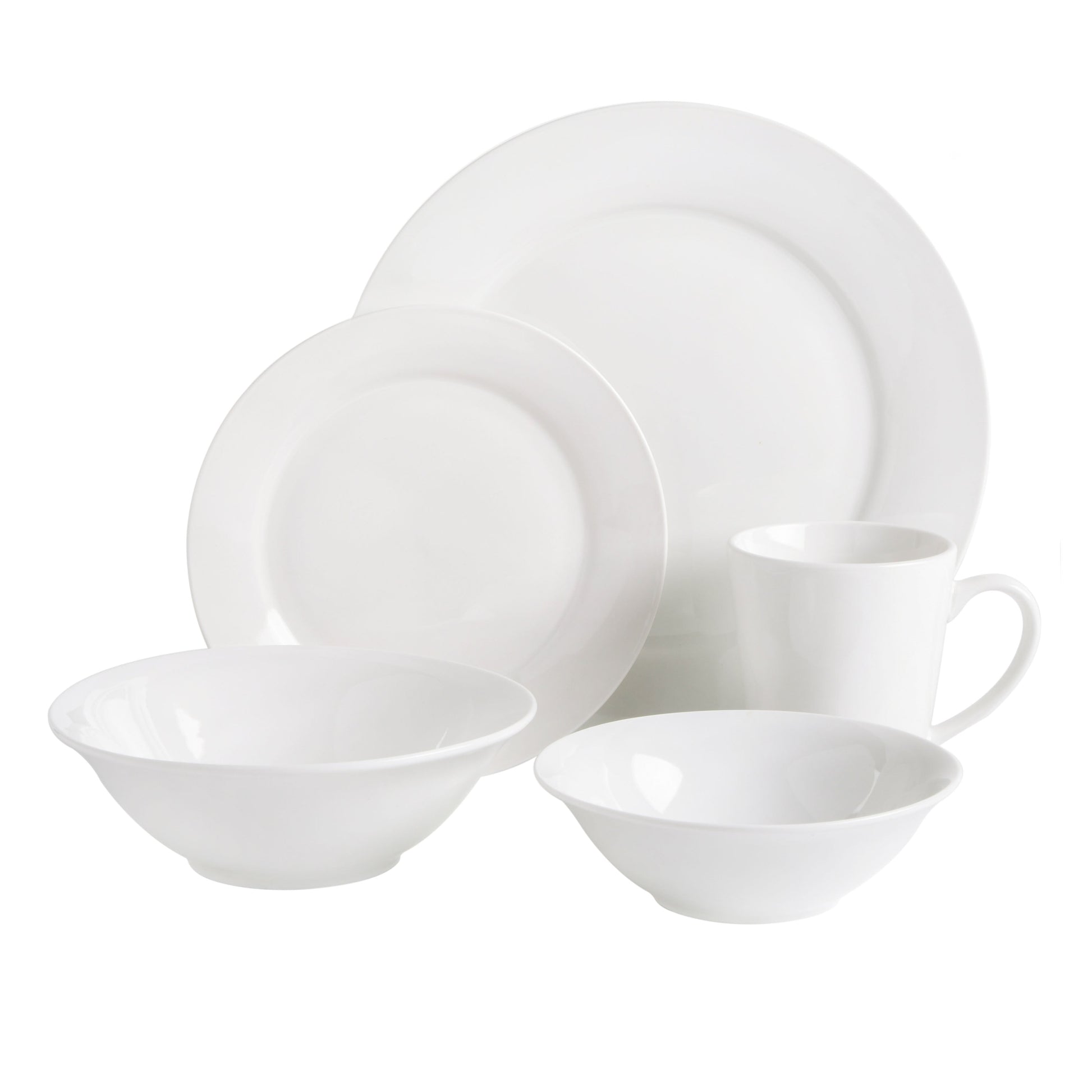 Gibson Home Everyday Round 40-Piece Expanded Fine Ceramic Dinnerware Set