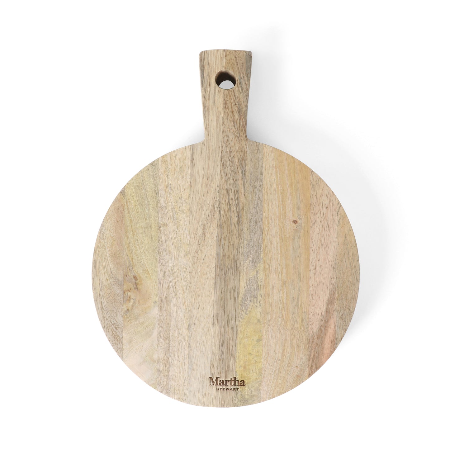 Martha Stewart Kindale Mango Wood Round Cutting Board