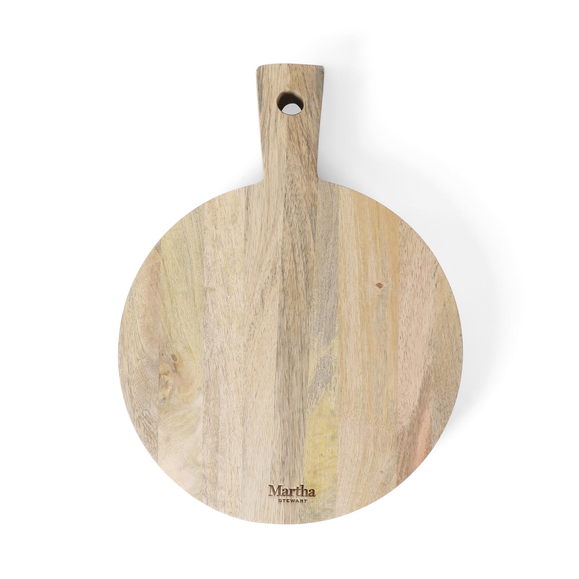 Martha Stewart Kindale Mango Wood Round Cutting Board