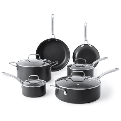 Martha Stewart Bosworth 10-Piece Hard Anodized Cookware Set