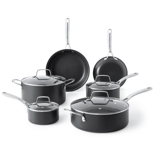 Martha Stewart Bosworth 10-Piece Hard Anodized Cookware Set