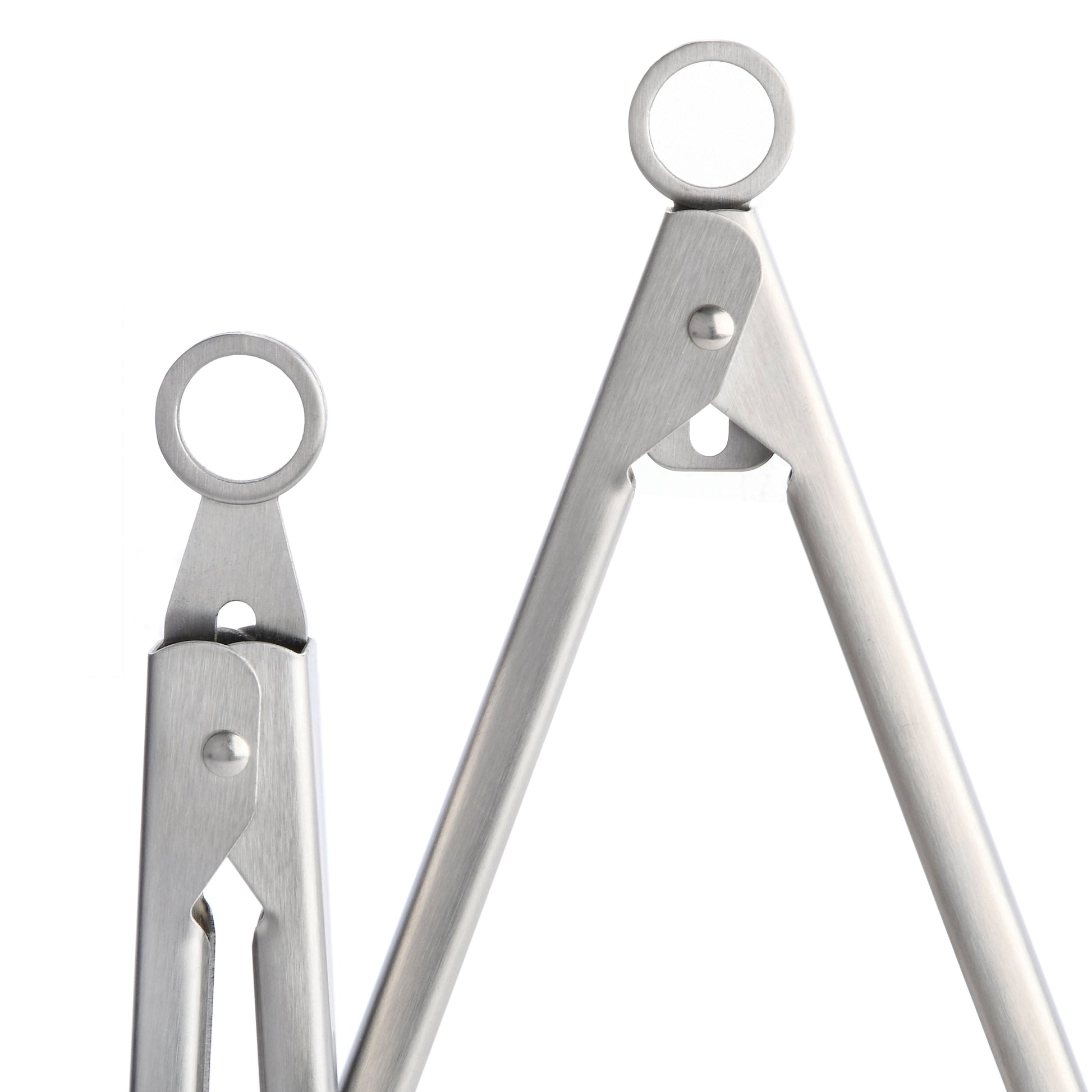 Babish 12” & 9” Locking Kitchen Tong Set, Stainless Steel