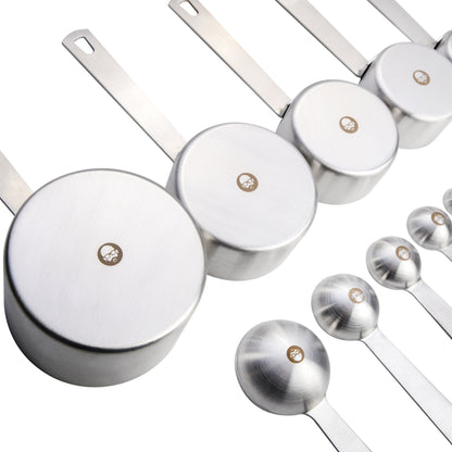 Babish 10-Piece Stainless Steel Measuring Cups & Spoons Set