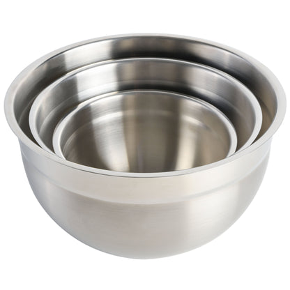 Babish 3 Piece Stainless Steel Mixing Bowl Set