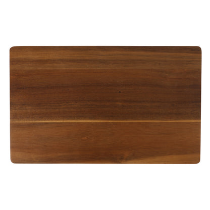 Gibson Elite 2.75-Quart 13.5" x 8.5" Stoneware Baking Dish with Acacia Wood Lid – Taupe Rectangular Oven Safe Baker for Casseroles, Roasting & Serving