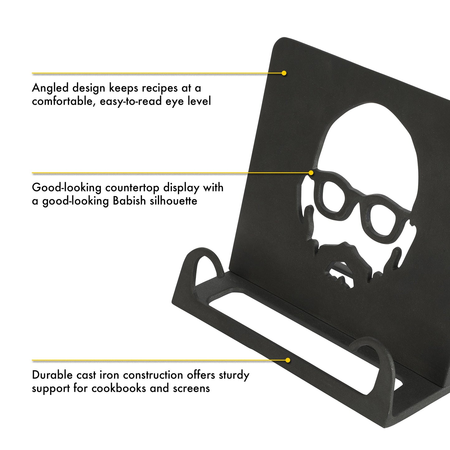 Babish Cast Iron Cookbook Holder