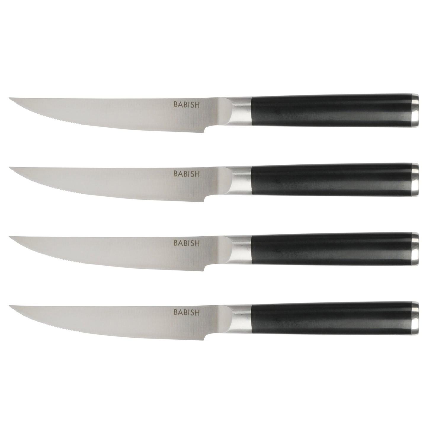 Babish High-Carbon 1.4116 German Steel 5" Steak Knife Set 4-Pack
