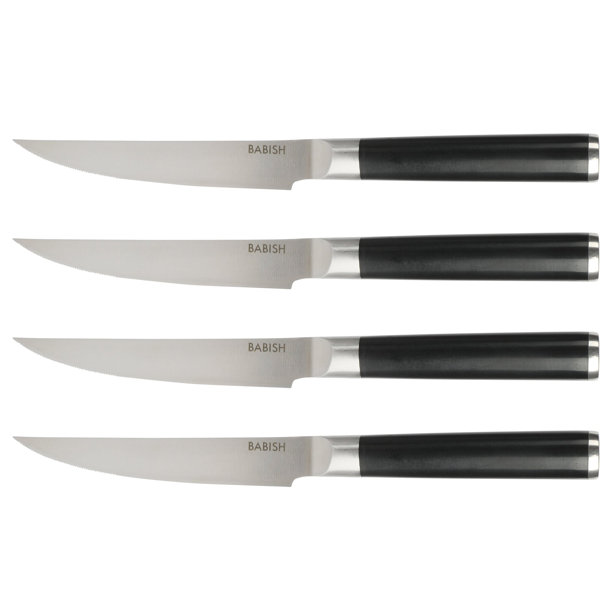 Babish High-Carbon 1.4116 German Steel 5" Steak Knife Set 4-Pack