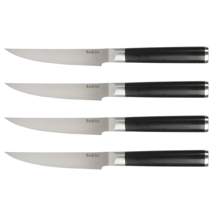 Babish High-Carbon 1.4116 German Steel 5" Steak Knife Set 4-Pack