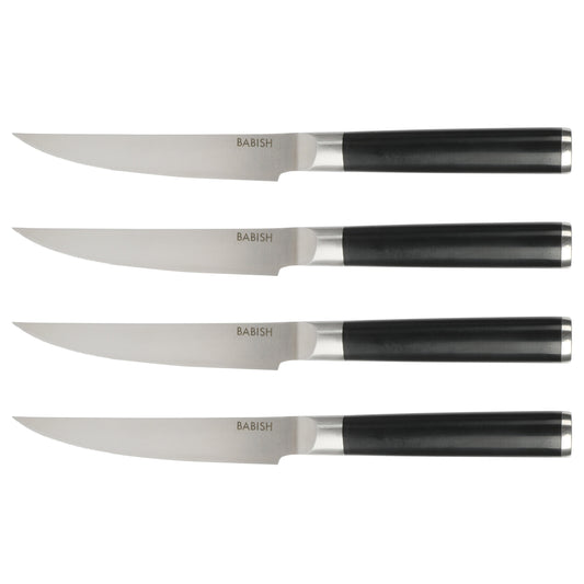 Babish High-Carbon 1.4116 German Steel 5" Steak Knife Set 4-Pack