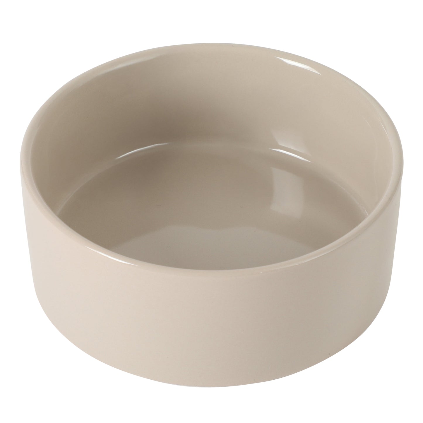 Gibson Home Zoomie Bites Ceramic Dog and Cat Bowl with Acacia Wood Stand Non-Slip Matte Glaze Weighted Food Water Set for Cats & Small/Medium Sized Dogs, 5.5" Bowls