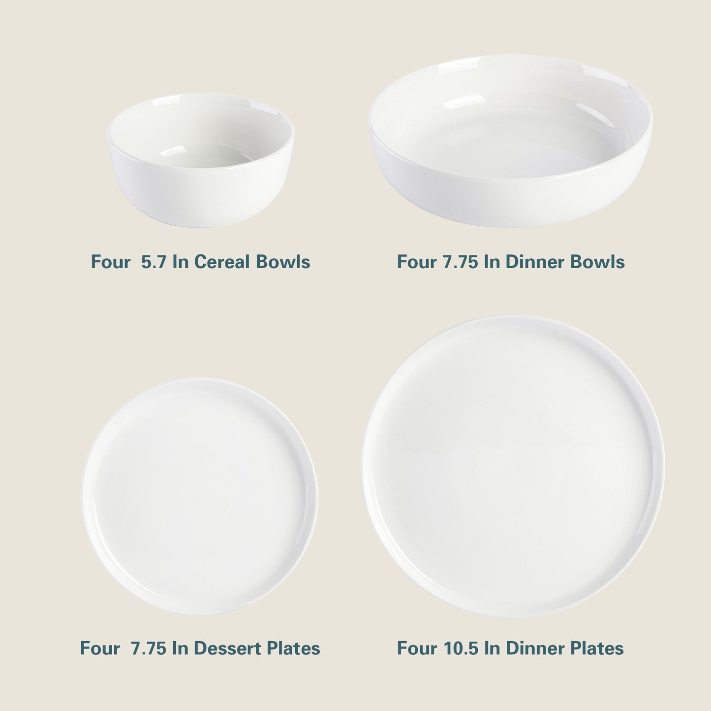 Gibson Home Oslo 16-Piece Porcelain Dinnerware Set