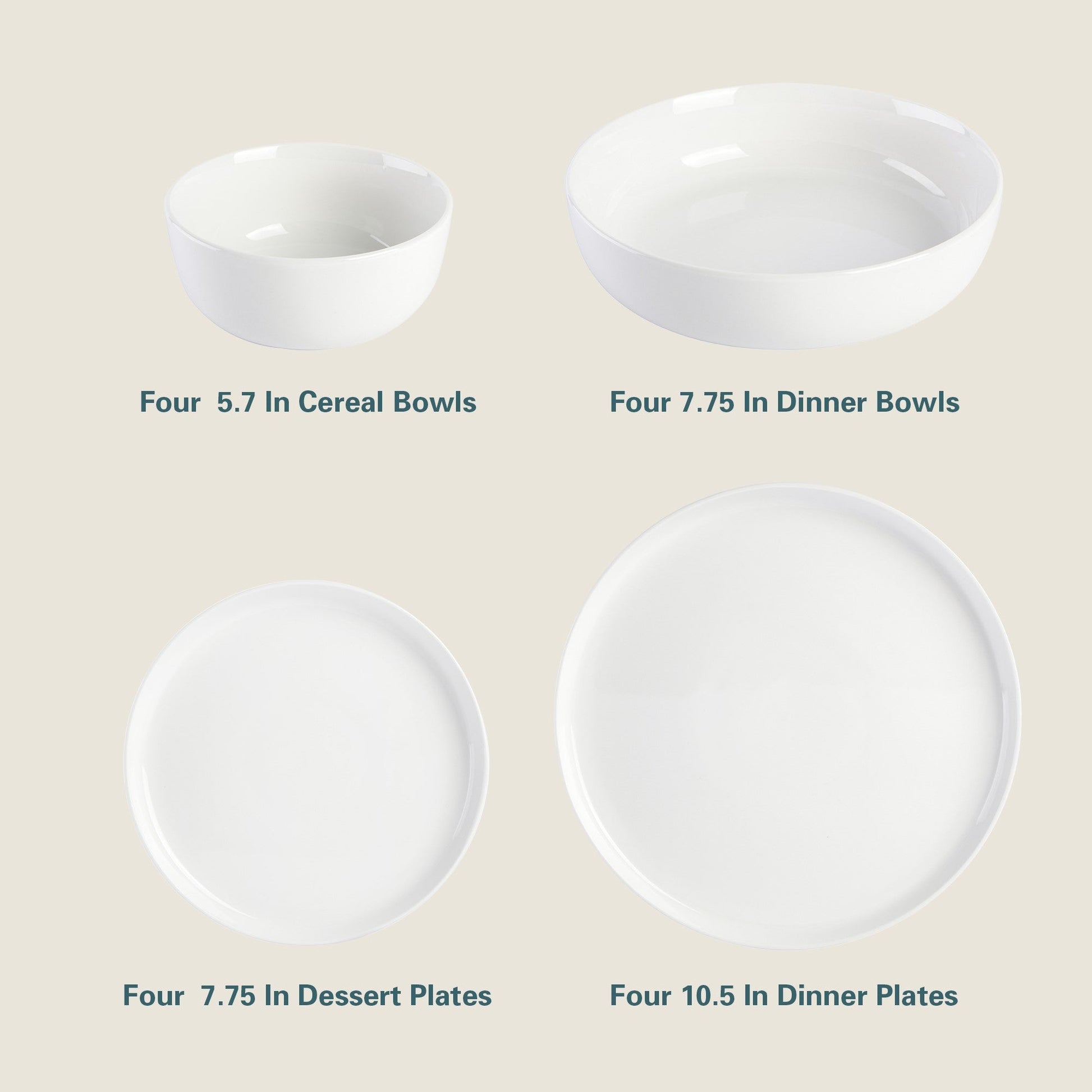 Gibson Home Oslo 16-Piece Porcelain Dinnerware Set