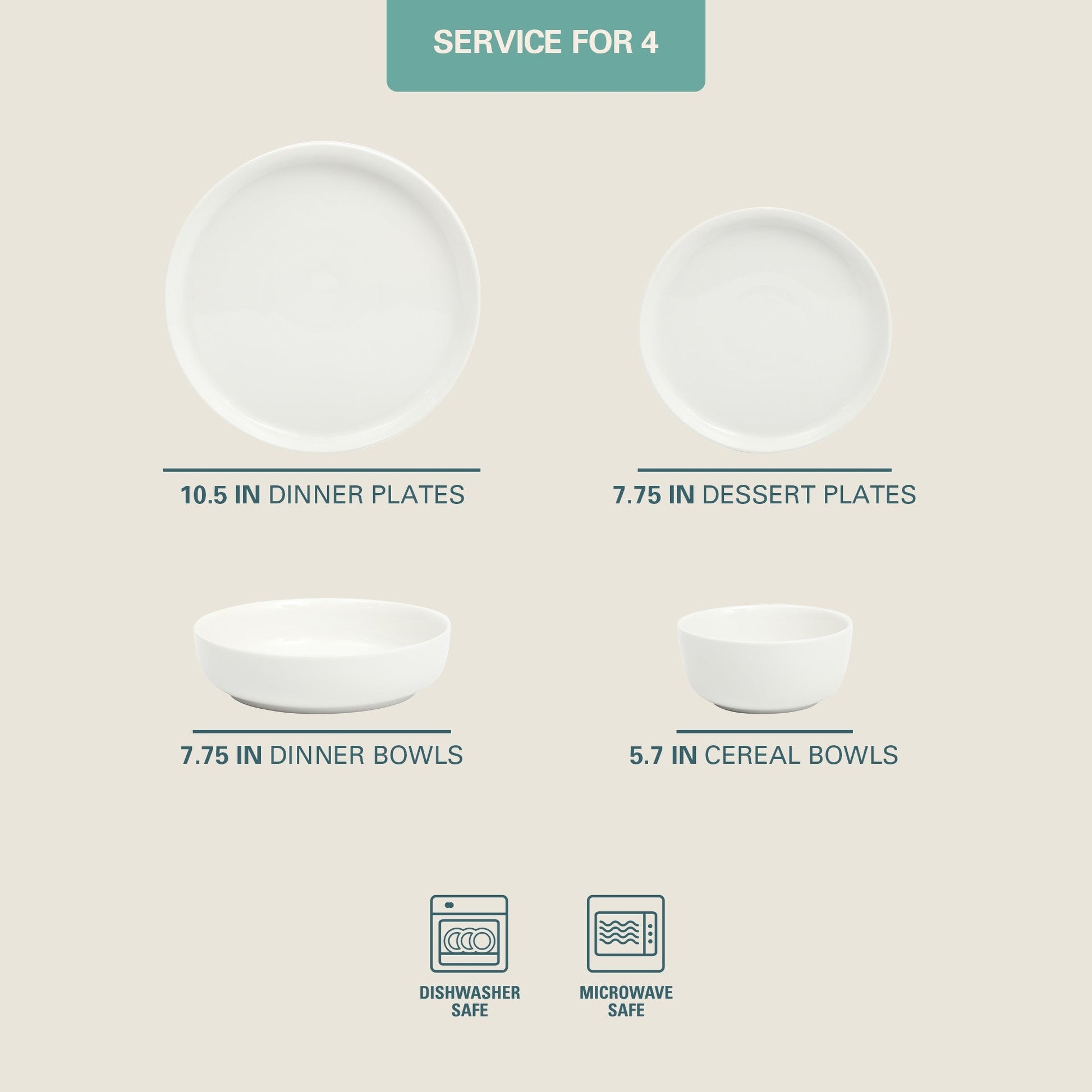 Gibson Home Oslo 16-Piece Porcelain Dinnerware Set