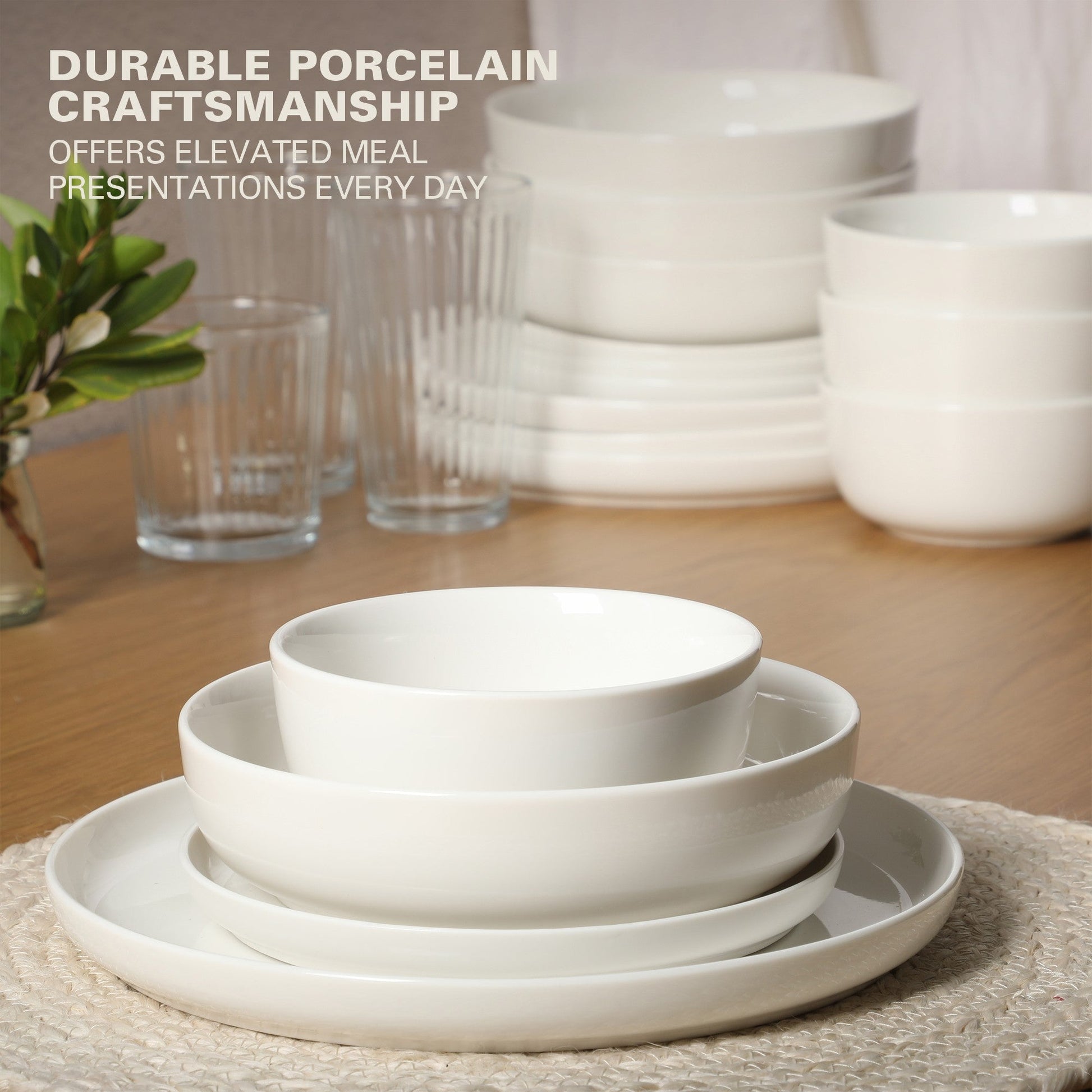 Gibson Home Oslo 16-Piece Porcelain Dinnerware Set
