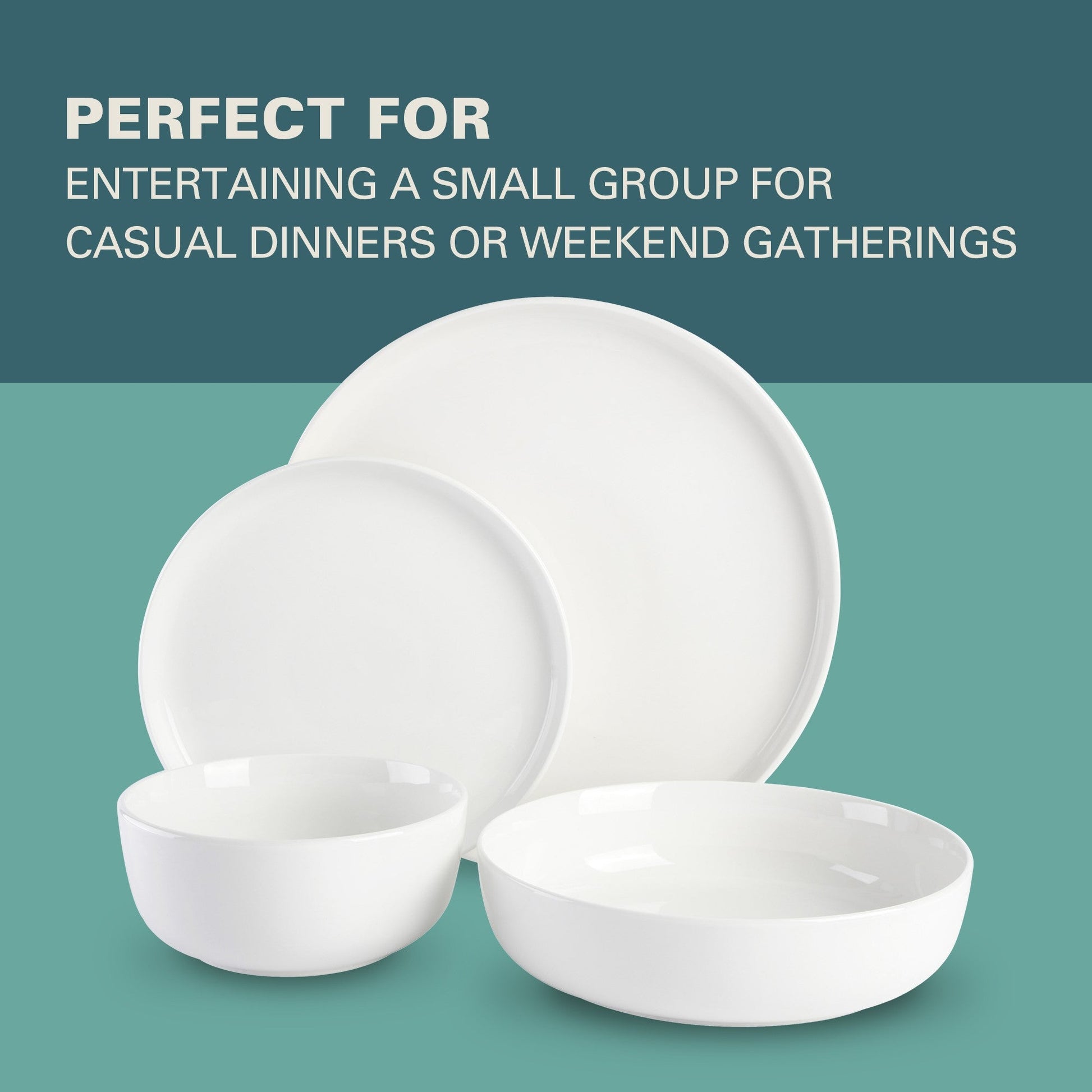 Gibson Home Oslo 16-Piece Porcelain Dinnerware Set