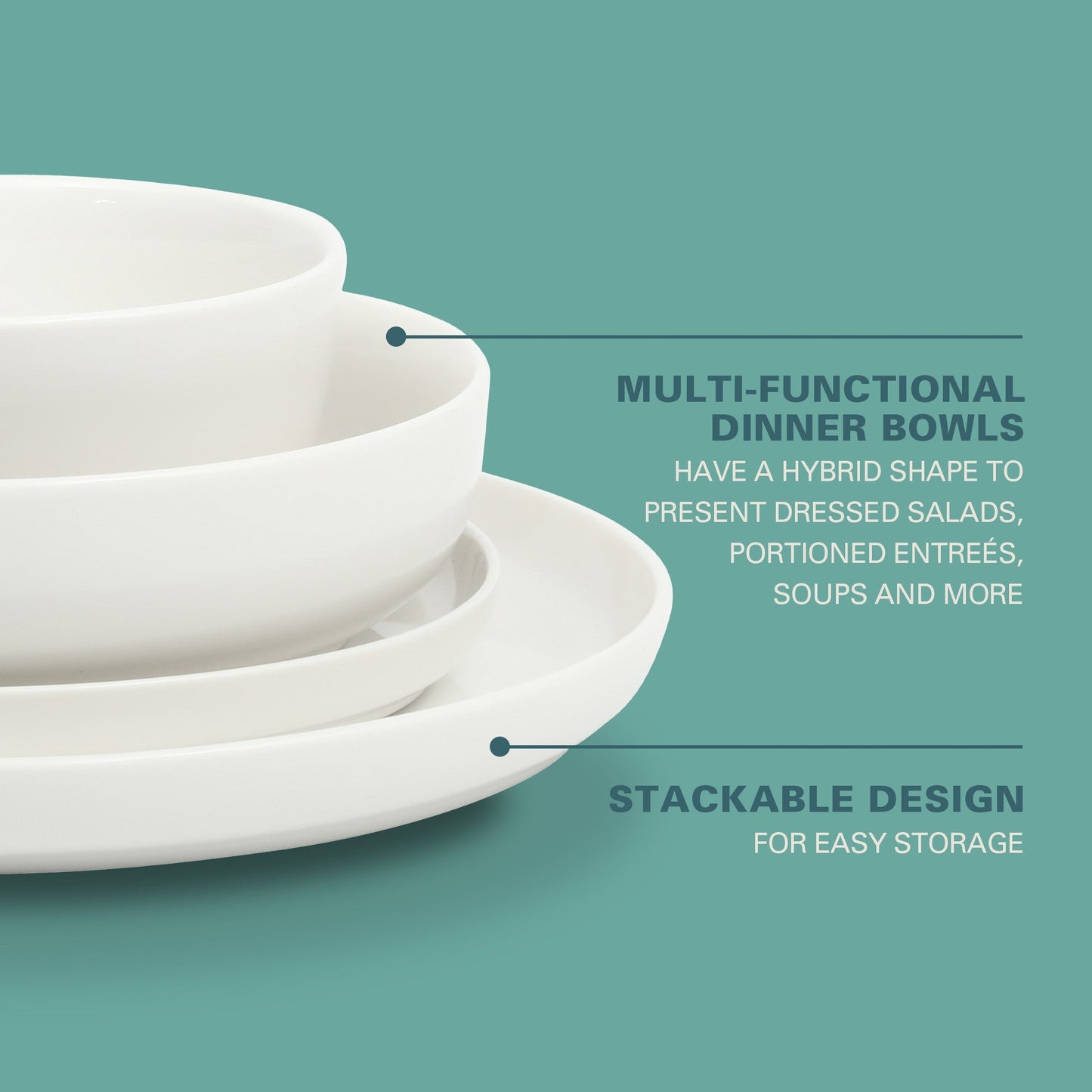 Gibson Home Oslo 16-Piece Porcelain Dinnerware Set