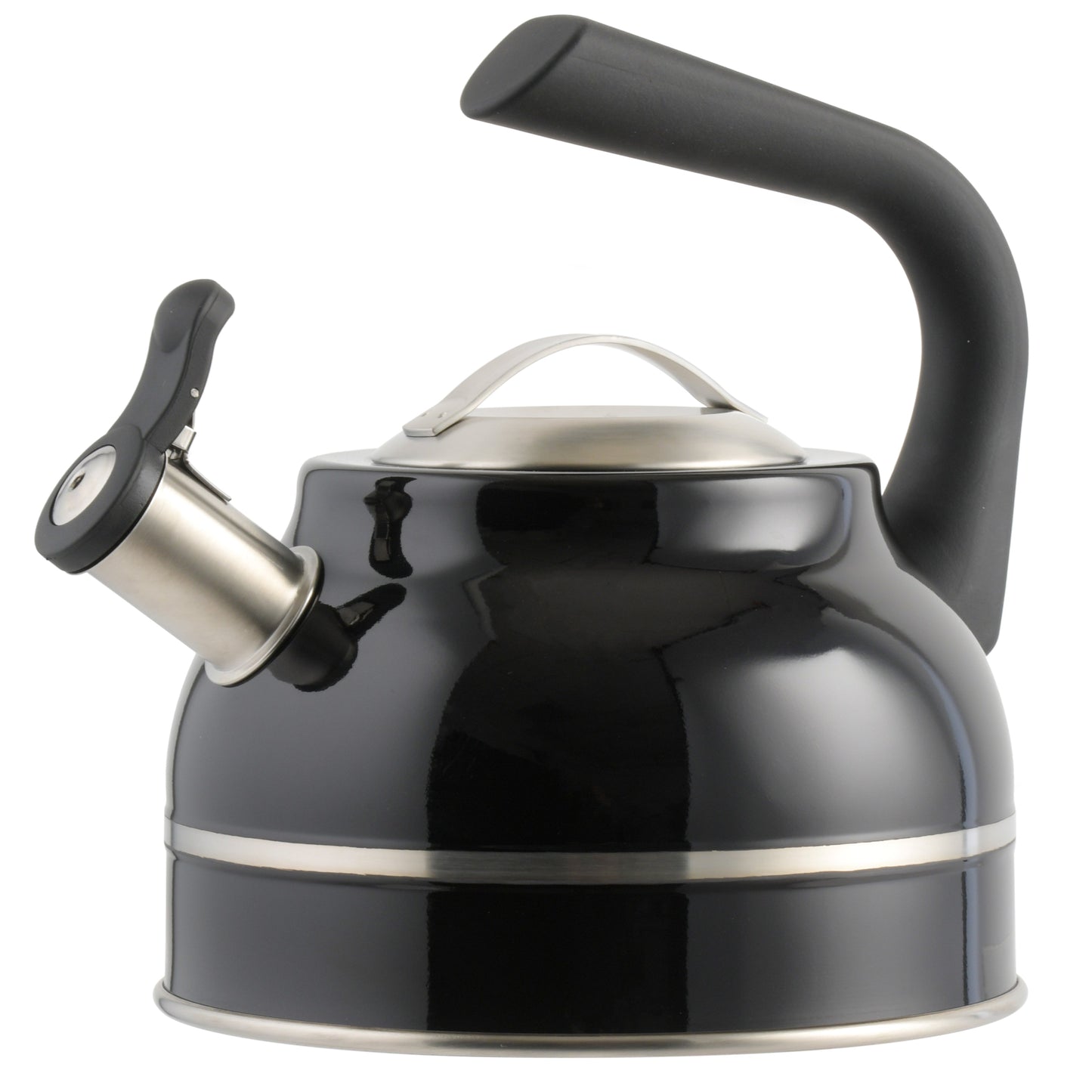 Kenmore Elite Costner 2.3-Quart Stainless Steel Tea Kettle w/ Encapsulated Base & Bakelite Handle