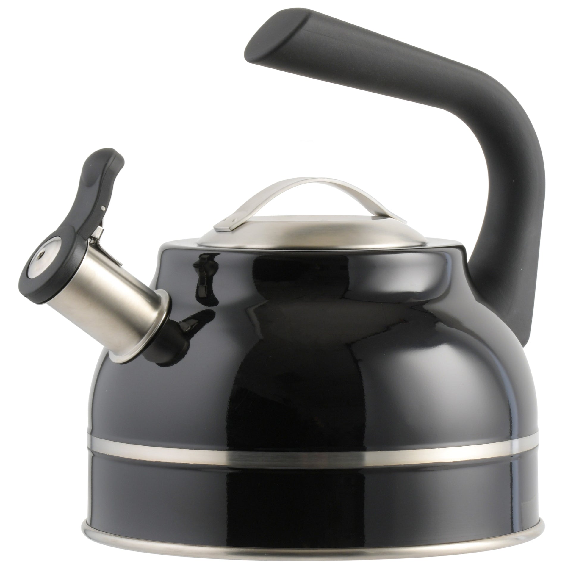 Kenmore Elite Costner 2.3-Quart Stainless Steel Tea Kettle w/ Encapsulated Base & Bakelite Handle