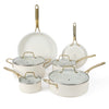 Linen w/ Gold Handle