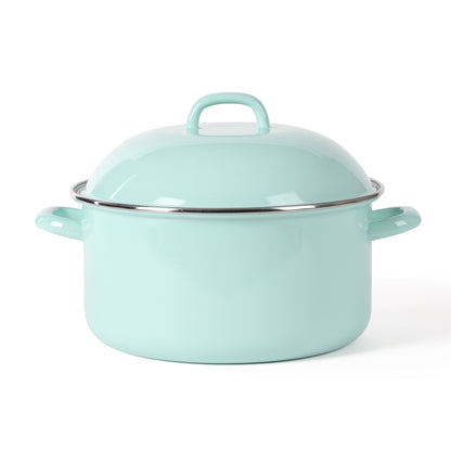 Martha Stewart 6-Quart Enamel on Steel Dutch Oven - Martha Blue