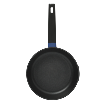 Oster Platinum Amberton 10 Piece Cast Aluminum Pots and Pans PFA Free Ceramic Non stick Cookware Set - Blue