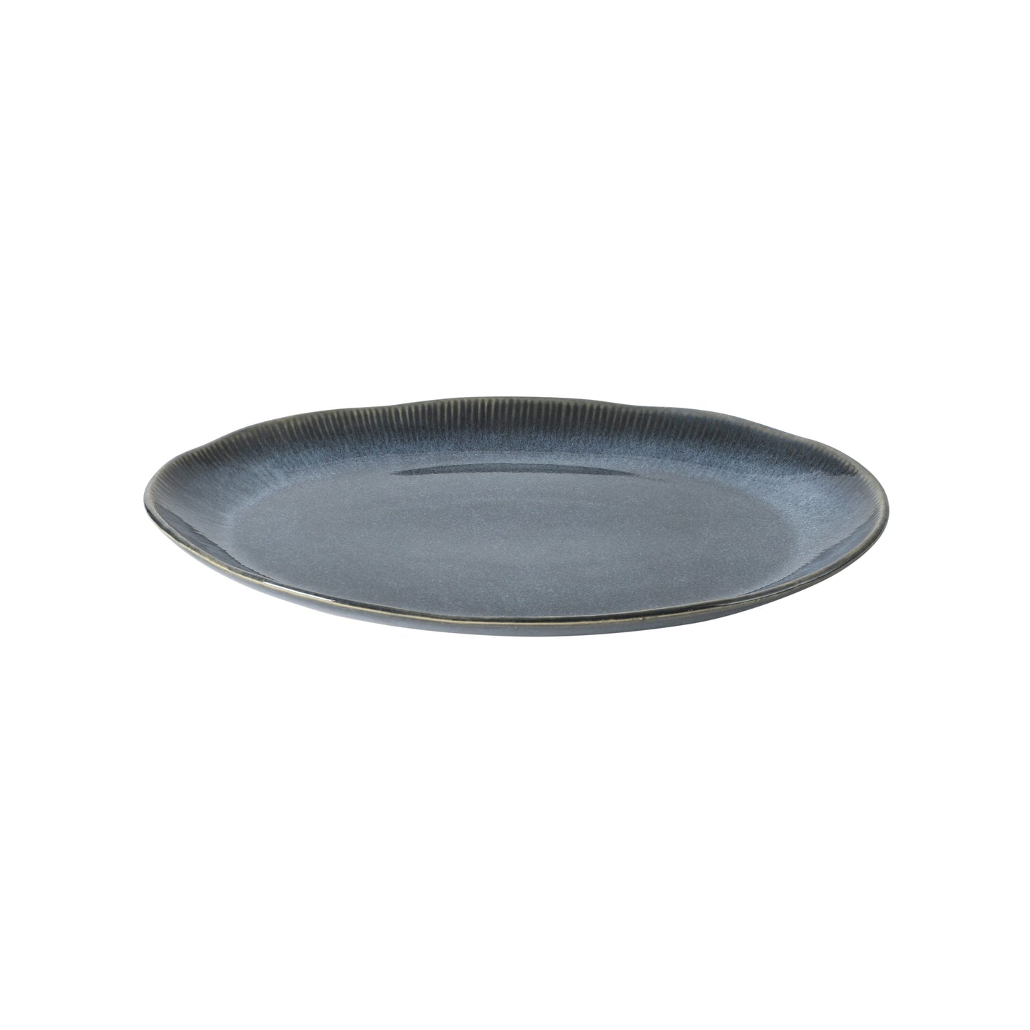 Gibson Elite Sandy Pines 3 Piece Oval Platter Set, 15.7”, 13.75” & 12” Stoneware Serving Platters, Reactive Glaze Finish, Microwave & Dishwasher Safe
