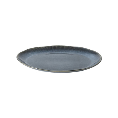 Gibson Elite Sandy Pines 3 Piece Oval Platter Set, 15.7”, 13.75” & 12” Stoneware Serving Platters, Reactive Glaze Finish, Microwave & Dishwasher Safe