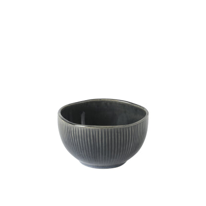 Gibson Elite Sandy Pines 4 Piece Nesting Bowl Set, 4”, 5.5”, 7” & 9” Round Stoneware Bowls, Reactive Glaze Finish, Mixing, Prep & Serving Bowls, Microwave & Dishwasher Safe