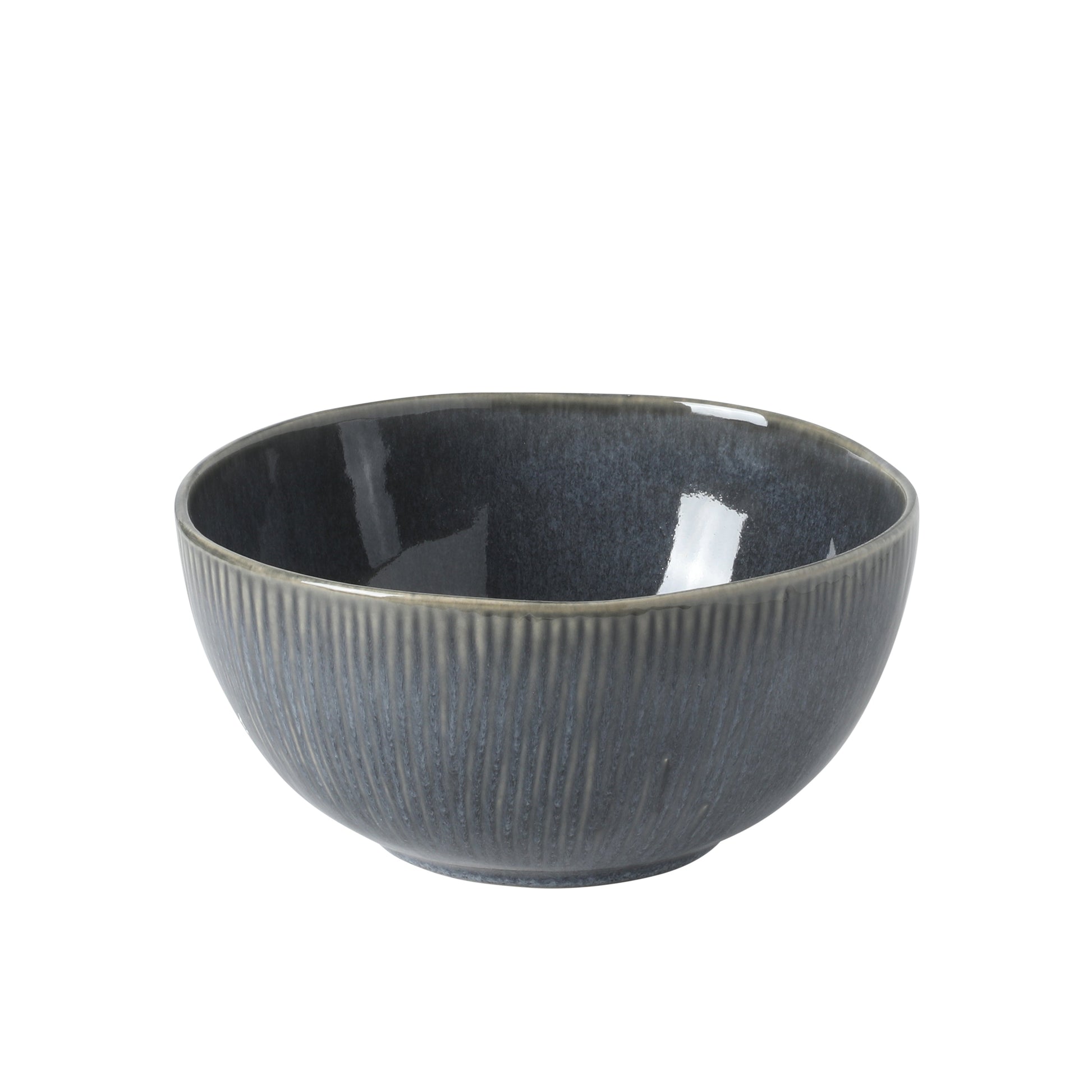 Gibson Elite Sandy Pines 4 Piece Nesting Bowl Set, 4”, 5.5”, 7” & 9” Round Stoneware Bowls, Reactive Glaze Finish, Mixing, Prep & Serving Bowls, Microwave & Dishwasher Safe