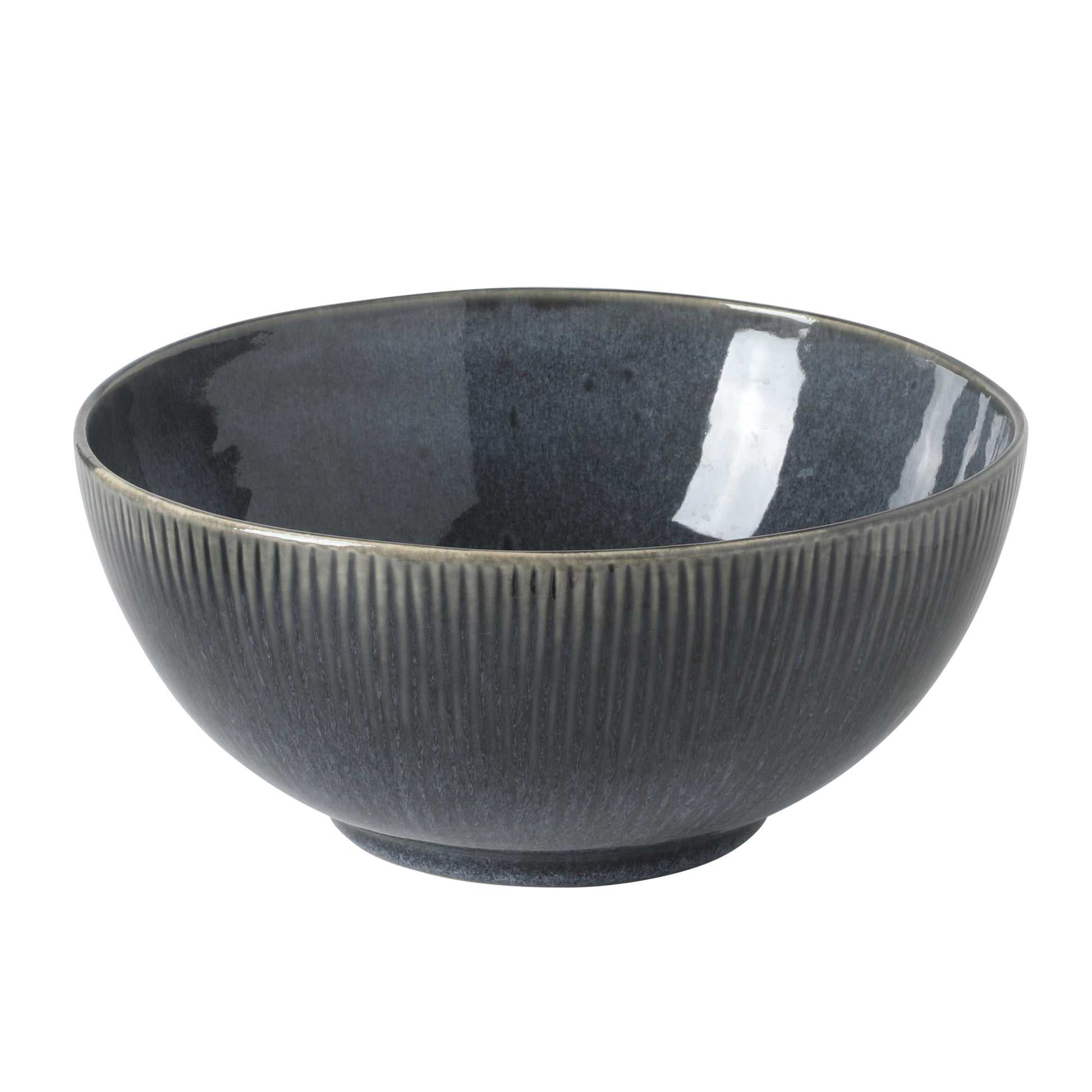 Gibson Elite Sandy Pines 4 Piece Nesting Bowl Set, 4”, 5.5”, 7” & 9” Round Stoneware Bowls, Reactive Glaze Finish, Mixing, Prep & Serving Bowls, Microwave & Dishwasher Safe